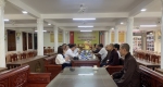 Đoàn lãnh đạo của huyện Phú Vang thăm và chúc mừng Ban trị sự GHPG huyện nhân mùa Phật đản PL.2567.